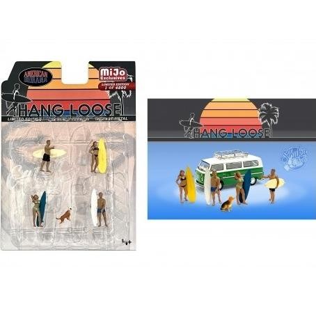 BEST AD-76500 - American Diorama 1:64 Hang Loose Figure Set MiJo Exclusives ATS...