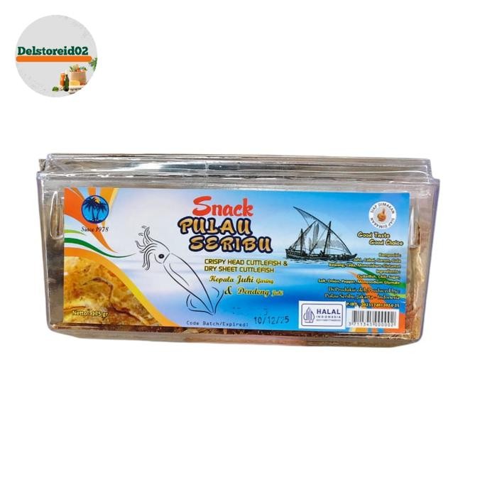 

Snack pulau seribu kepala juhi garing dan dendeng juhi 175 gram