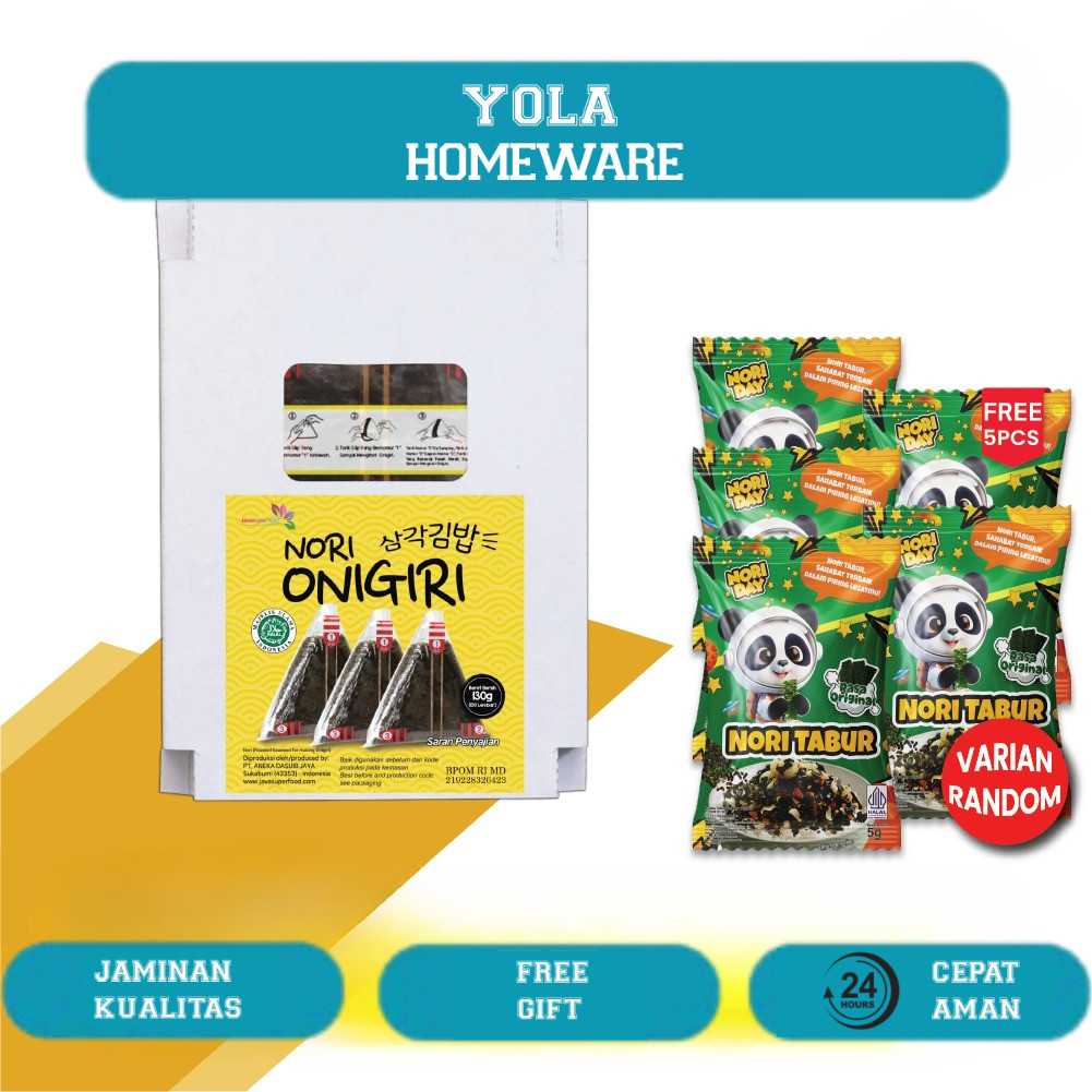 

NORI ONIGIRI | Nori Wrapper Khusus Bungkus Nori Triangle / Sushi Nori 100 Lembar [HALAL]