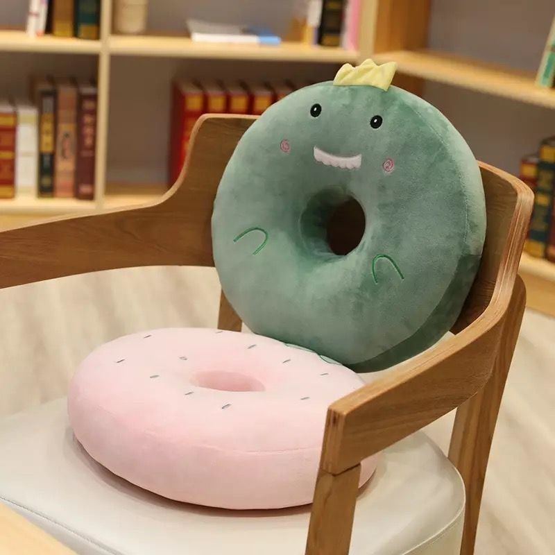 Bantal Boneka Alas Duduk Kursi Bentuk Donat Bantal Sofa Karakter Lucu Lembut Halus Ber Label Sni