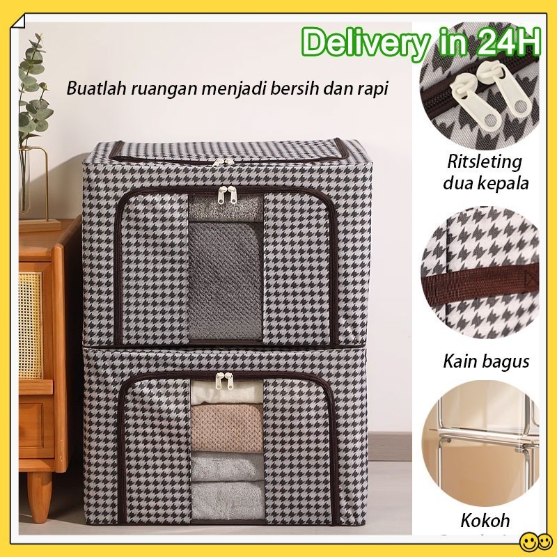 ANQI❤ Tempat baju lipat / tempat penyimpanan baju / tempat baju lipat / tas baju