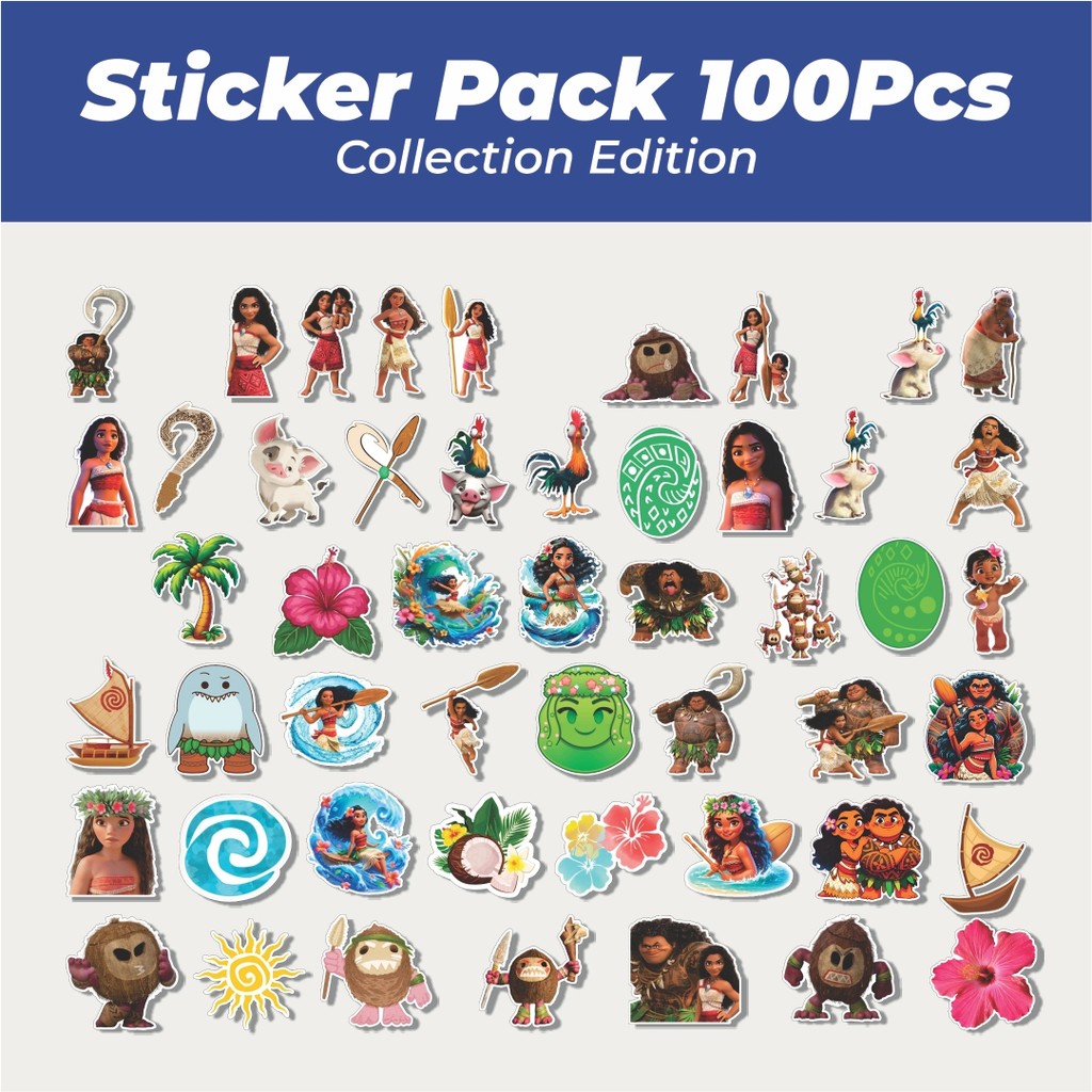 

Hot Stiker Kartun Moana Lucu Anti Air Stikers Berperekat Waterproof Sticker Decal Buat Motor Helm Buku Journal Koper Casing HP Laptop Botol Minum