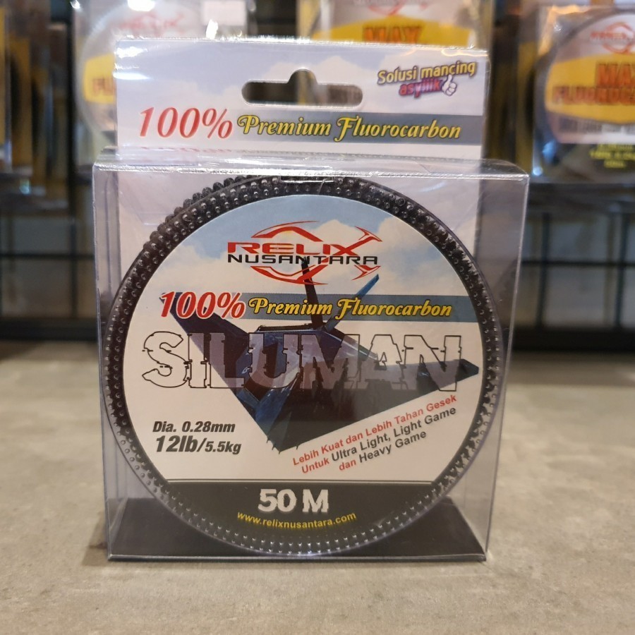 Senar Leader Relix Nusantara SILUMAN Leader 100% Premium Flourocarbon LEADER SILUMAN