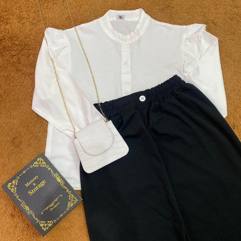 FF - ZRD OOTD WANITA ONESET MADDY / SET MINI RUFFLE 2in1 / Pakaian Wanita Kerja Casual / Set Atasan 