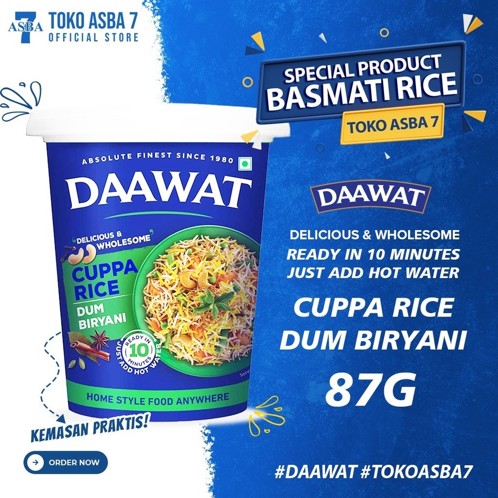 

DAAWAT CUPPA RICE DUM BIRYANI 87G