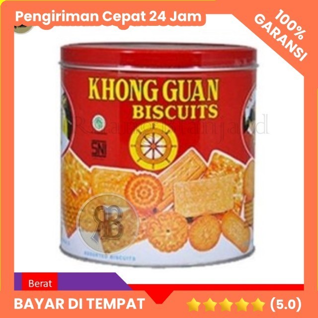 

Khong Guan Assorted Biscuit red tin 650gr - biskuit kaleng
