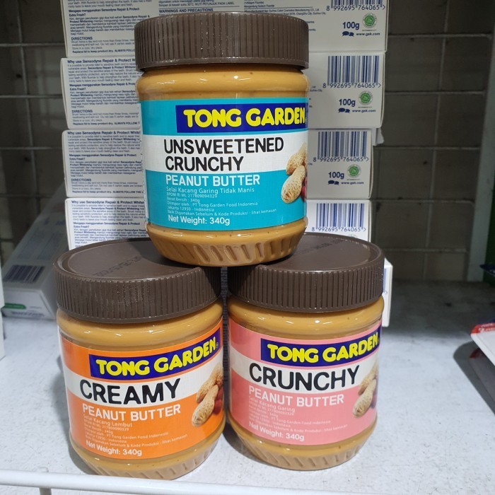 

[[ K23 - BEST SELLER tong garden peanut butter 340gr / selai kacang - crunchy ]]