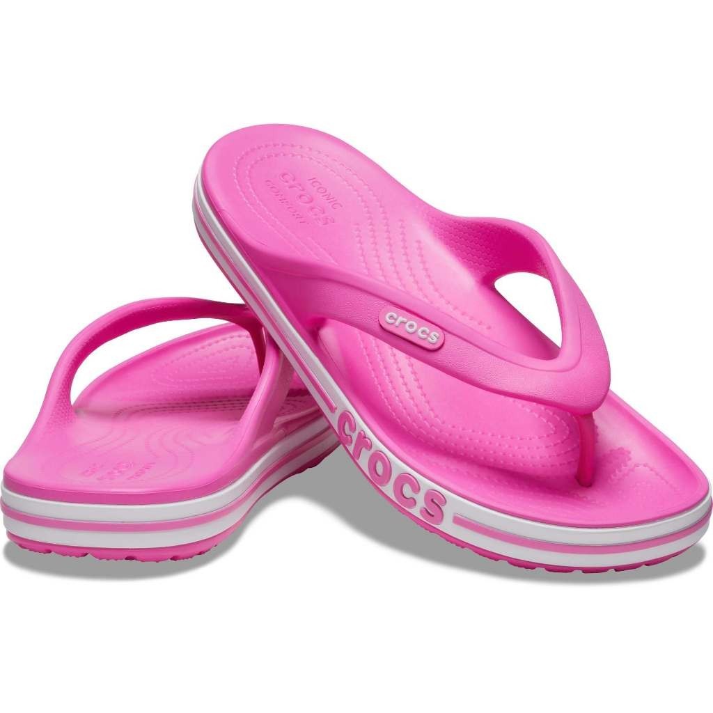 Sandal Crocs Wanita Ori Crocs Bayaband Flip Pink - BVM