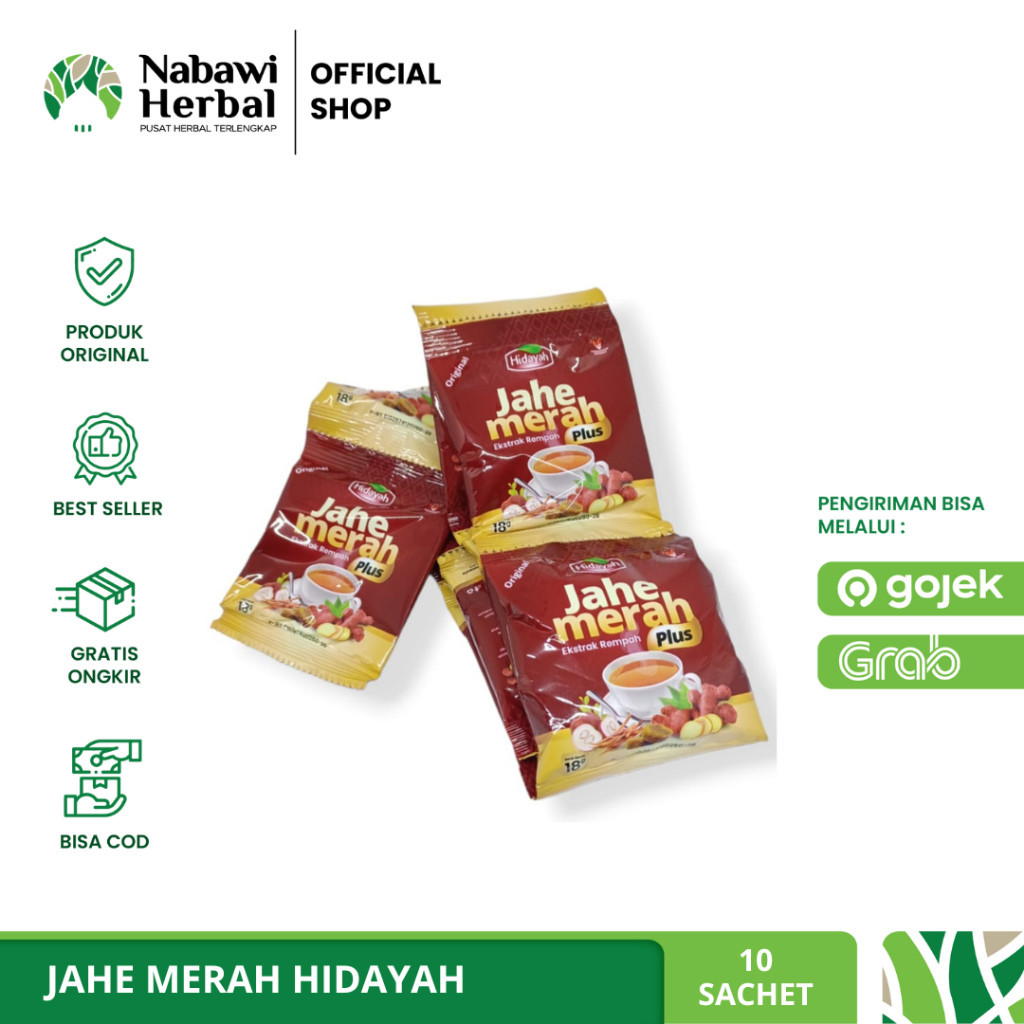 

Jahe Merah Hidayah - Isi 10 Sachet