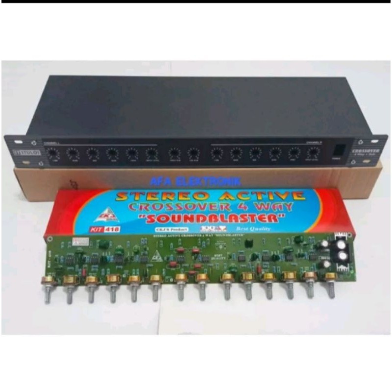 Kit Plus Box Crossover 4 way stereo SOUNDBLASTER CKJ 418