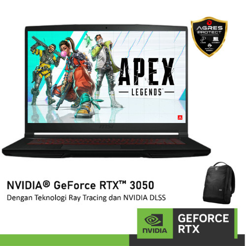 MSI GF63 THIN GeForce RTX™3050  -   i5 11400H 8GB RAM 512GB SSD 144 Hz