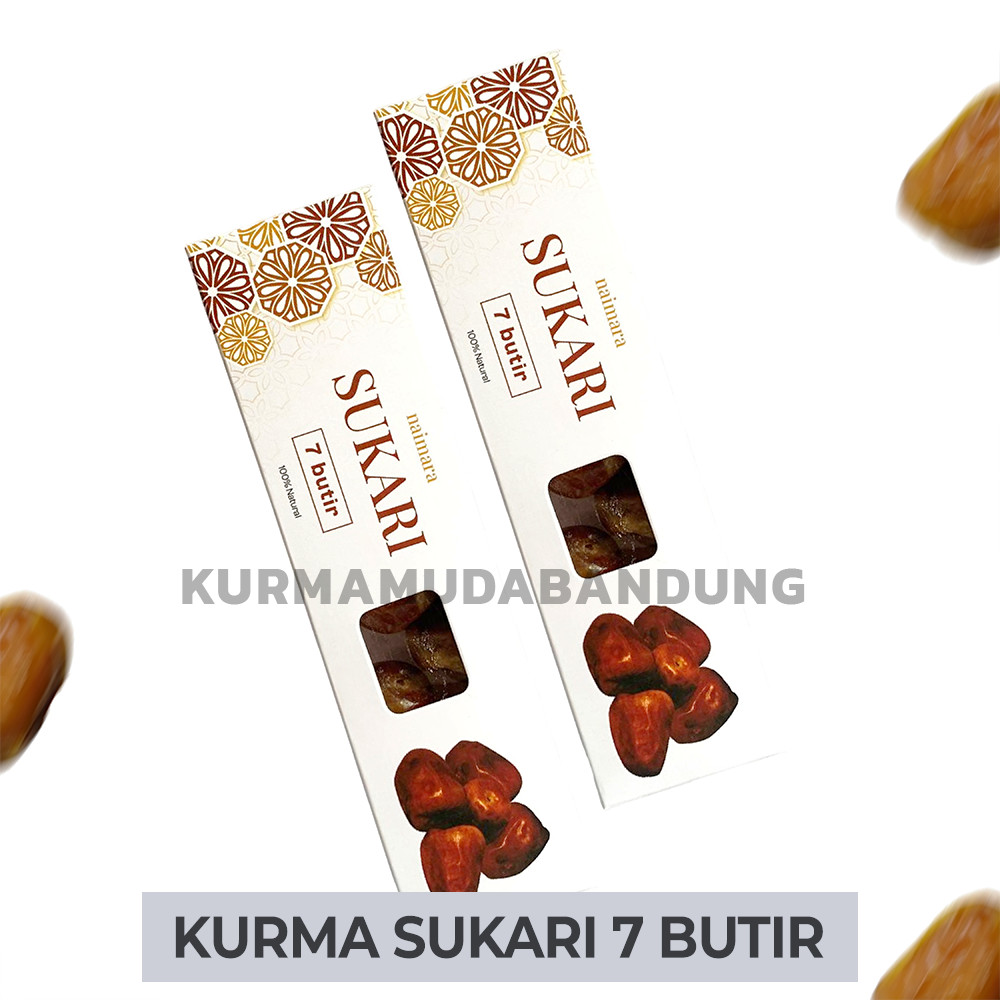 

KURMA SUKARI PREMIUM KEMASAN 7 BUTIR OLEH OLEH HAJI UMROH