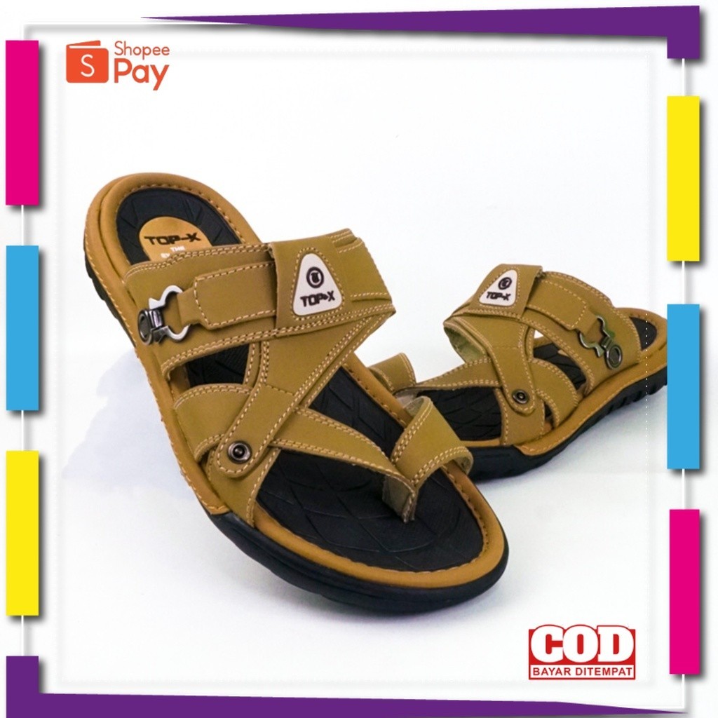 [PREMIUM ORIGINAL] Sandal Pria Jepit Casual Big Size Jumbo 44 45 Sendal Cowok Modern Kekinian
