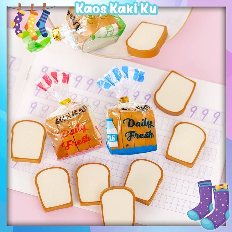 

Penghapus Pensil Karakter Roti Toast Bread Eraser 3 843