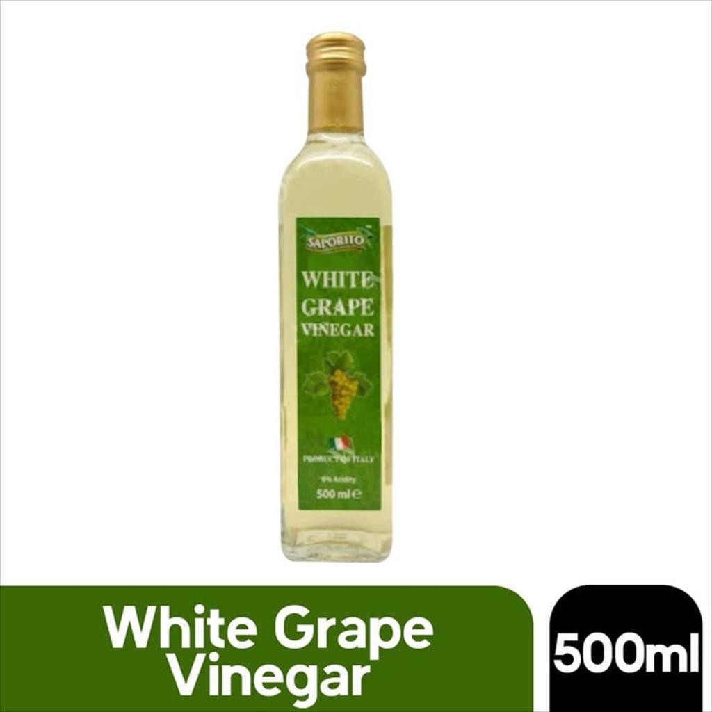 Saporito White Wine Vinegar 500 gr ( cuka anggur )
