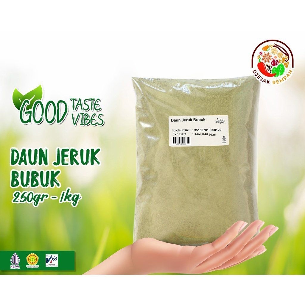 

Produk Daun Jeruk Bubuk (Kemasan 100 Gr - 500 Gr) - 100% Rempah Murni