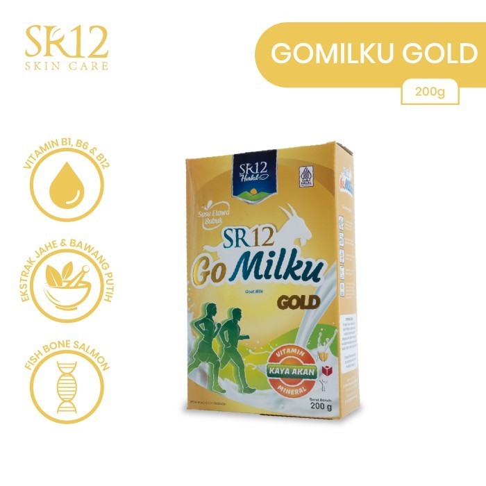 

SR12 | Go Milku Gold SR12 Susu Kambing Etawa Asli Atasi Nyeri Sendi Pegal - 200 Gr