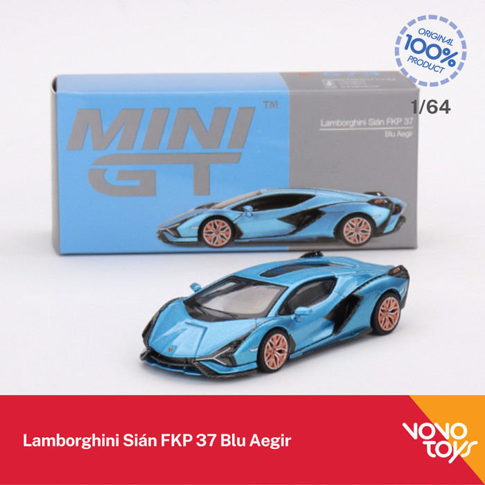 AR2158 MiniGT 573 Lamborghini Sian FKP 37 Blu Aegir Mini GT