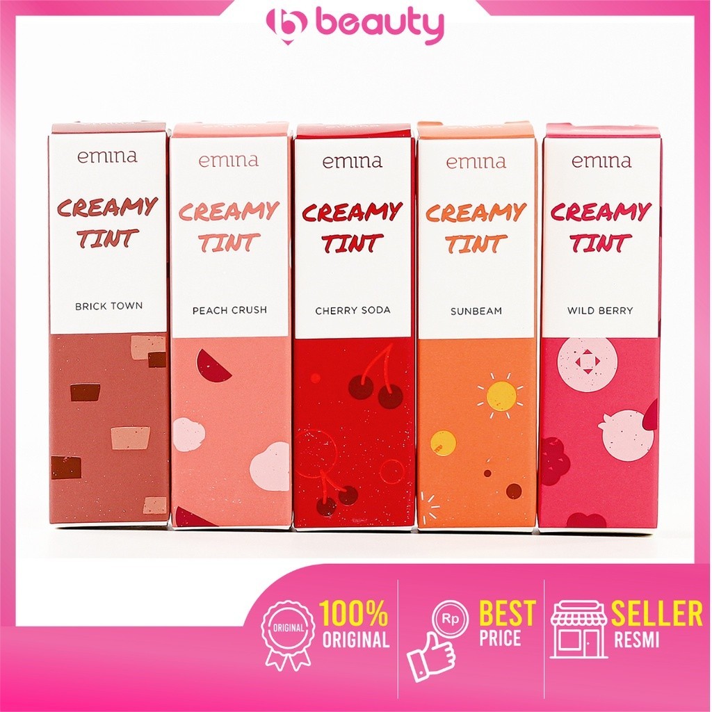 Emina Creamy Tint / Creamy Tint emina /Lipstik emina creamy tint