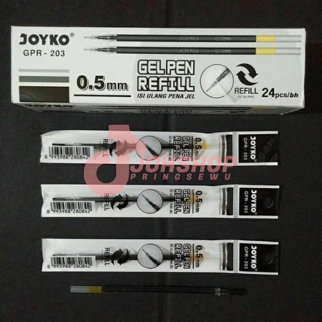 

(1pcs) Pulpen gel joyko refill 0.5mm GPR-203 JS