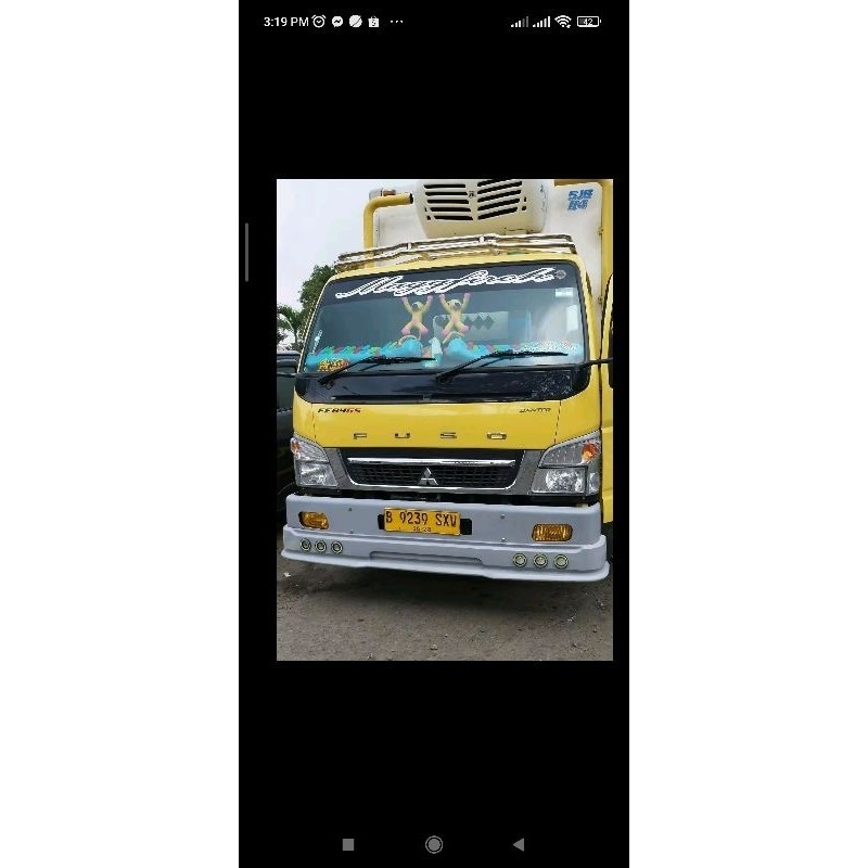 Tambahan bemper canter HDL model sumatra bahan plat besi pnp bumper ory canter spoiler truk