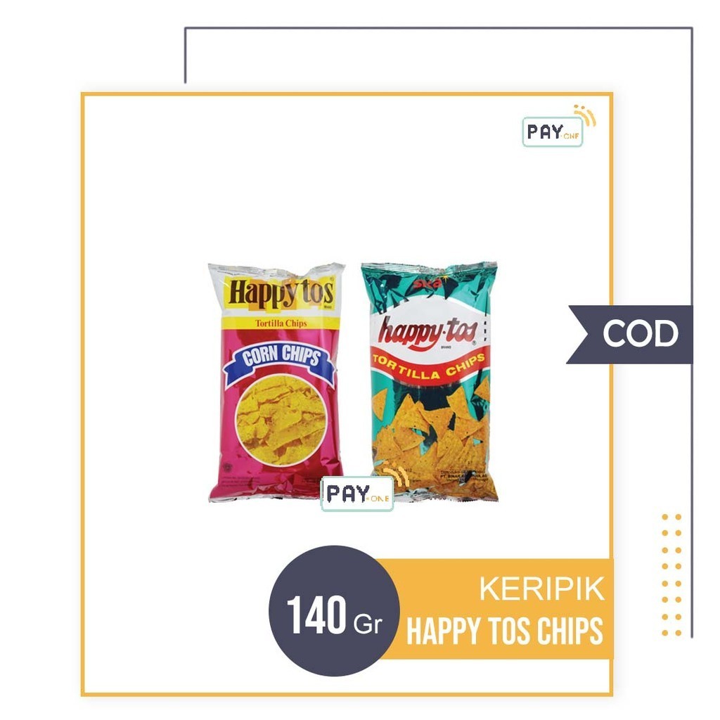 

Happy Tos Merah Hijau Tortilla Chips 140gr HappyTos Corn Chips 140 gr