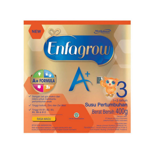 

Susu Bubuk Enfagrow A+ Neura Pro 3 400 Gram