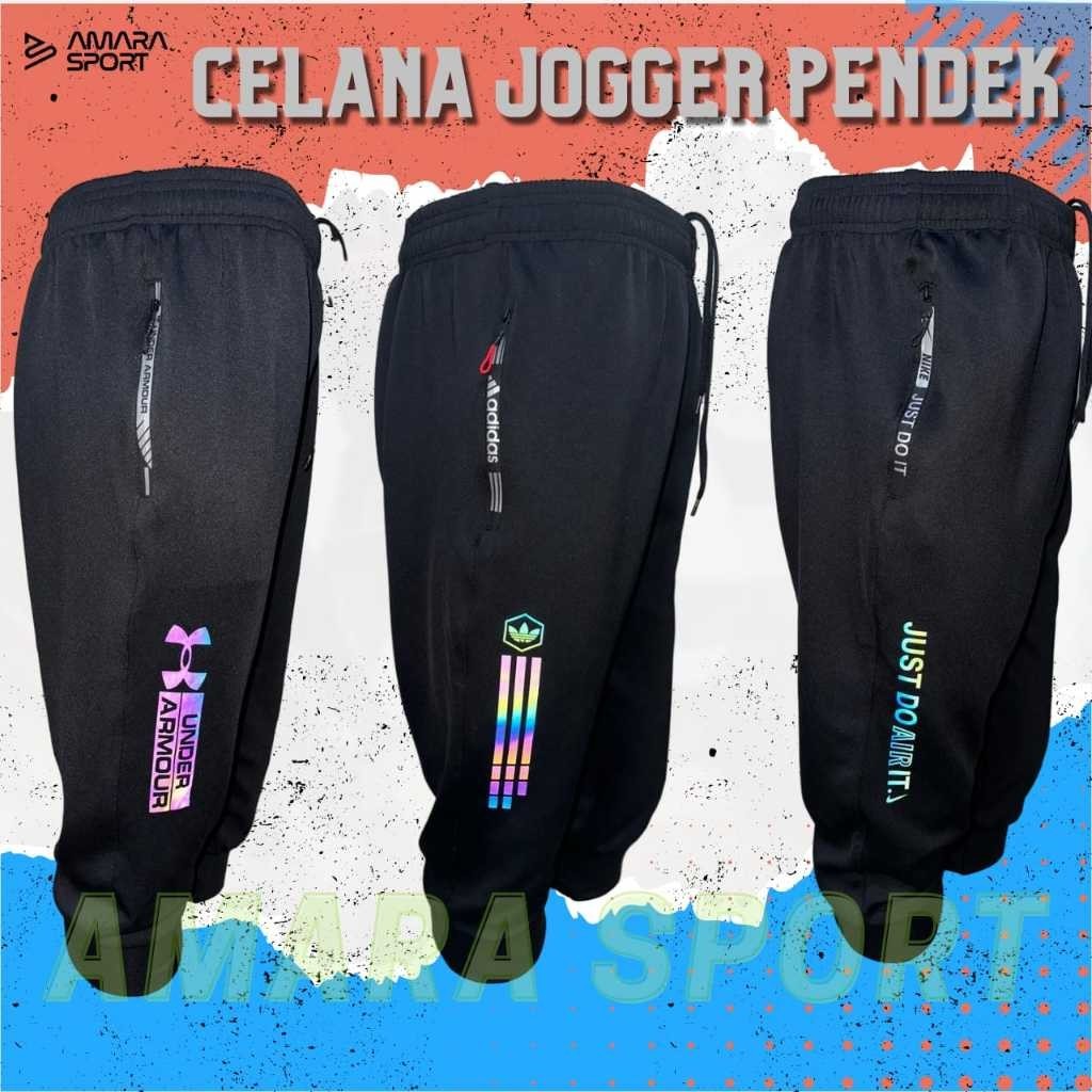 Celana Training Jogger 3/4 Joger Pants Olahraga Premium Pria Wanita 7/8// CELANA TRAINING OLAHRAGA M