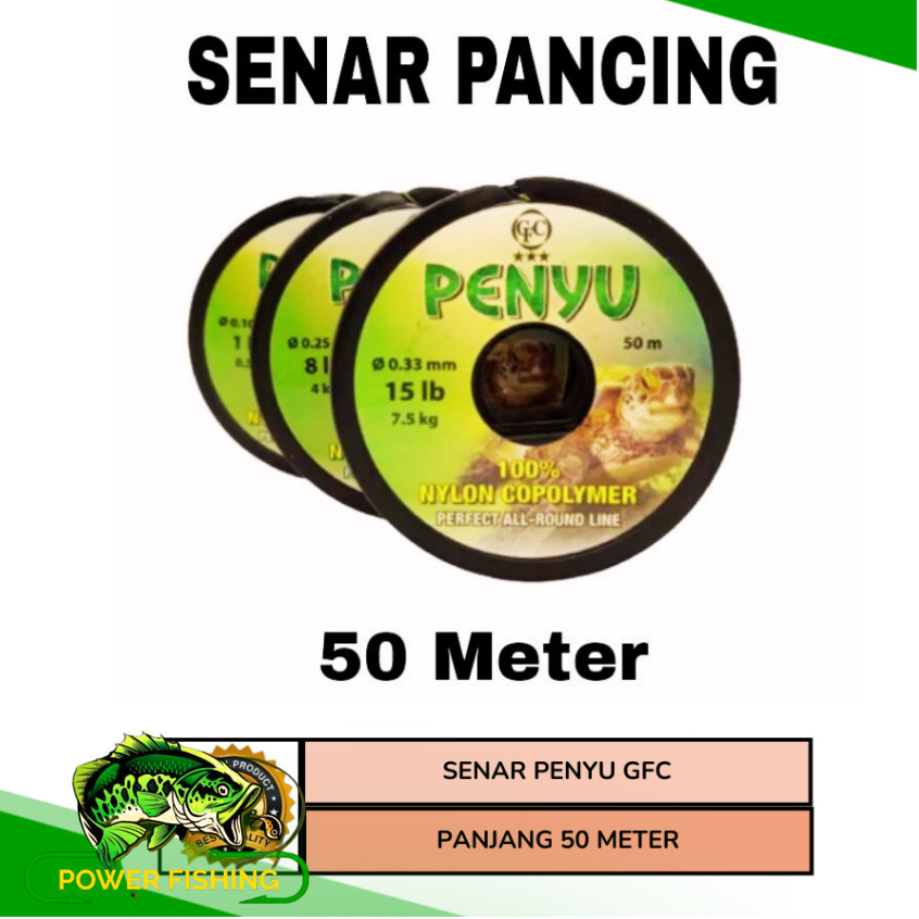 Penyu 50 Meter - senar pancing penyu asli 100% - senar penyu