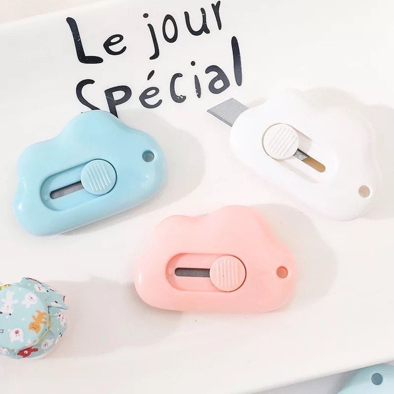 

[riBBon] Cute Cloud Mini Cutter / Awan Lucu Portable Pisau Pemotong Kertas