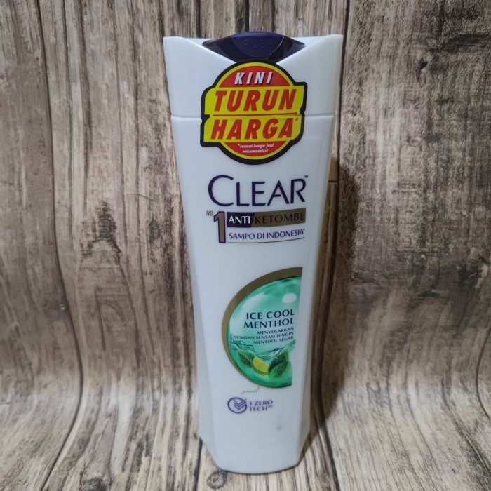 clear anti ketombe shampoo ice cool menthol - sampo 300ml