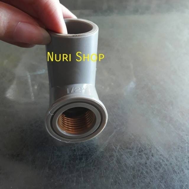 Keni Drat Dalam Kuningan 1/2" inch / KDD Kuningan / Faucet Elbow Knee drat dalam 1/2 inch