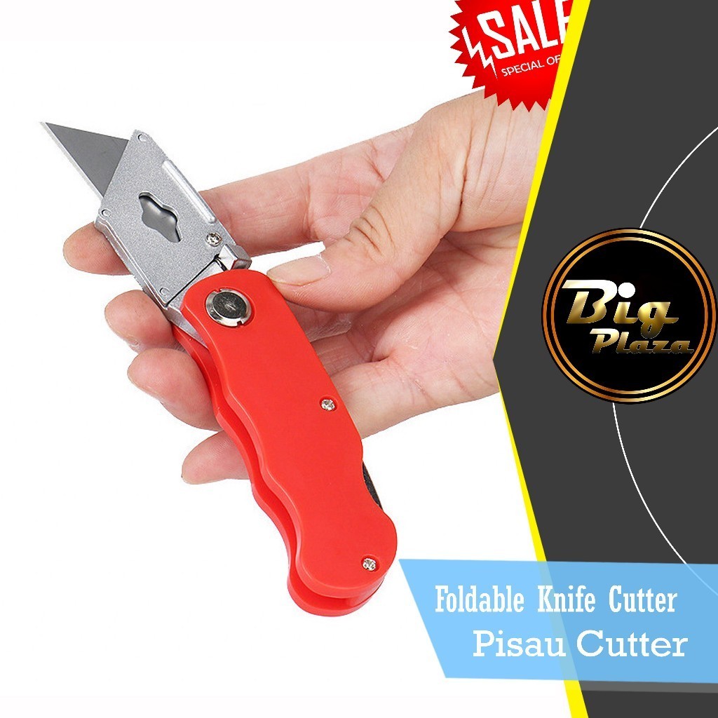 

Karter Lipat Pisau Kater Lipat Foldable Knife Cutter Serbaguna A047