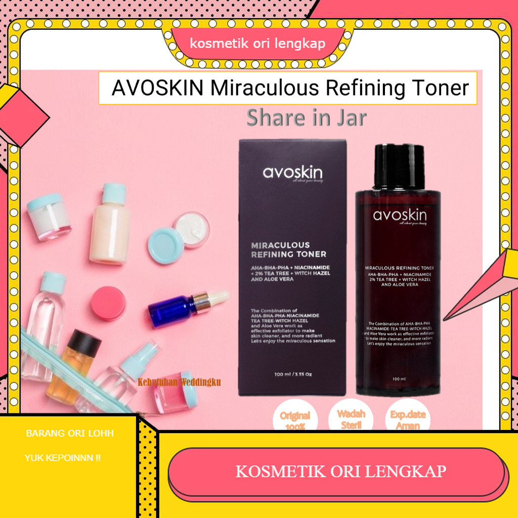 [ Share in Jar ] AVOSKIN Miraculous Refining Toner Share In Jar |