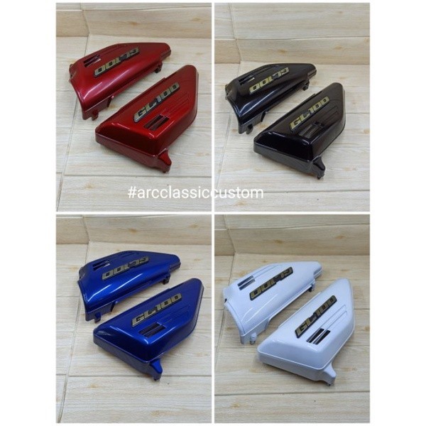 cod TUTUP AKI GL 100 BOK AKI GL100 COVER AKI GL100 GL 100 SEPASANG KANAN DAN KIRI aksesoris motor ja