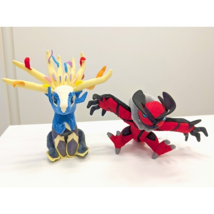 ORIGINAL Pokemon Center Fit Legendary Plush Xerneas Yveltal Boneka X Y
