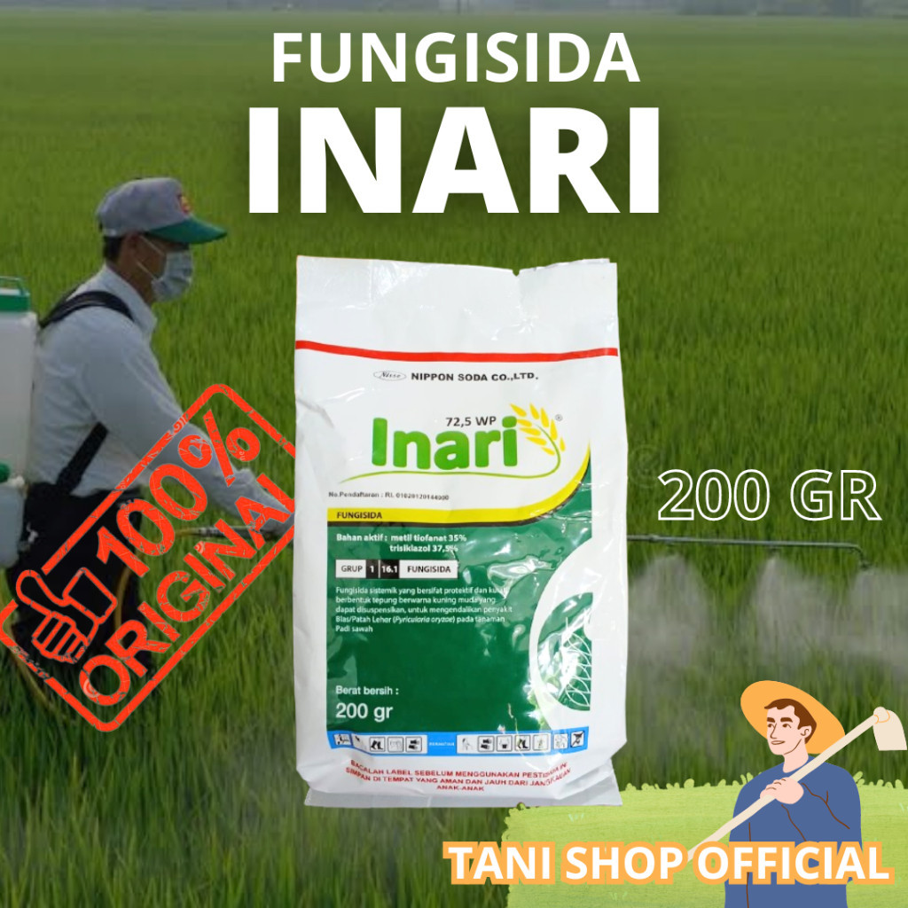 Fungisida Inari 72,5 WP 200gr - Efektif Mengendalikan Penyakit Blas/Pathek pada Padi
