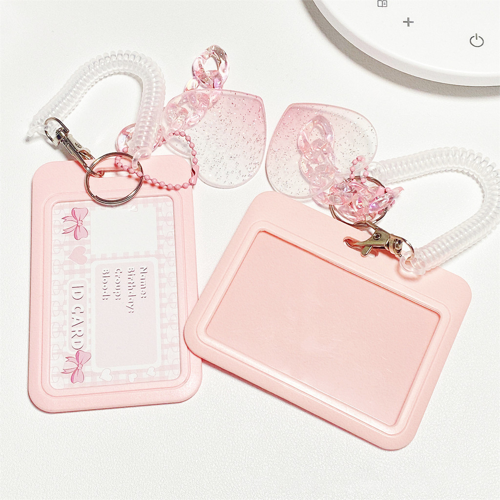 

Transparent Photocard Holder Ins Photo Sleeves Card Holder Idol Kpop Photo Protector Bus Card Student Stationery Supplies