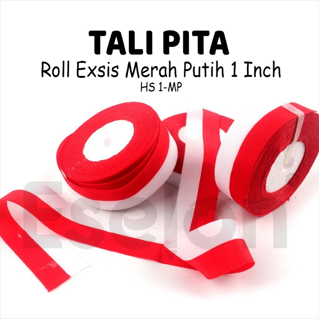 

1rol Pita Satin Merah Putih / 1pcs Pita Kain Serbaguna