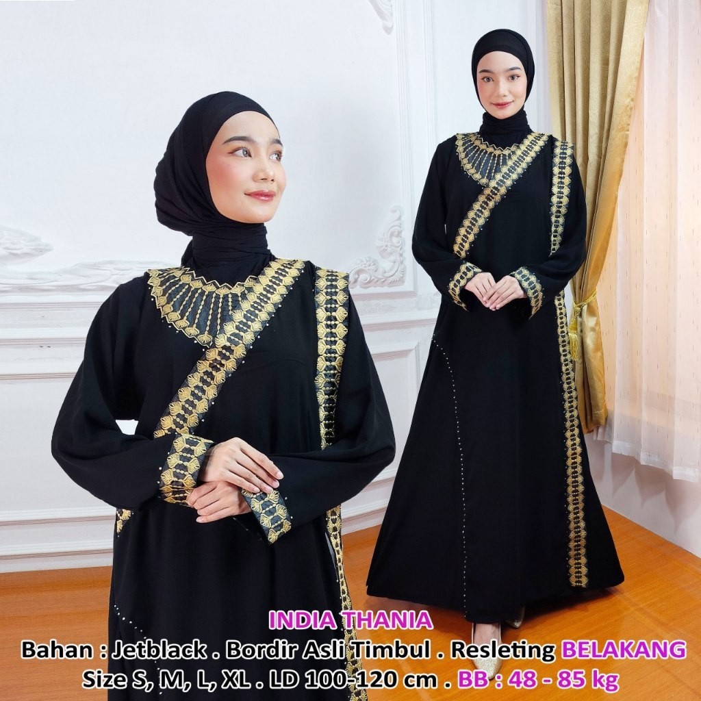 Model Gamis Abaya Baju Kondangan Wanita Kekinian Terbaru Pesta Mewah Elegan Lebaran 2024