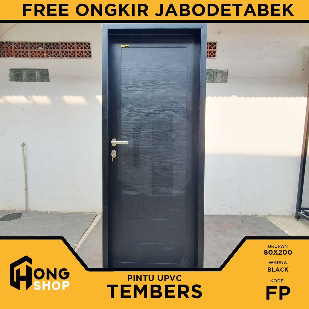 Pintu Kamar / Kamar Mandi UPVC Platinum TEMBERS Laminated