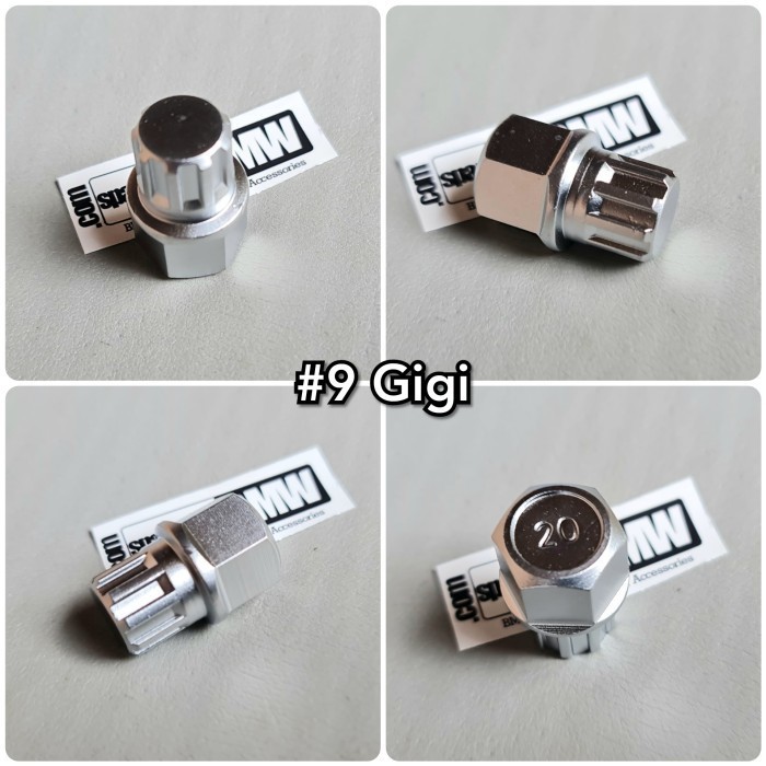 TC99 Adaptor Adapter Kunci Baut Roda Velg Ban #9 Gigi BMW AUDI VW