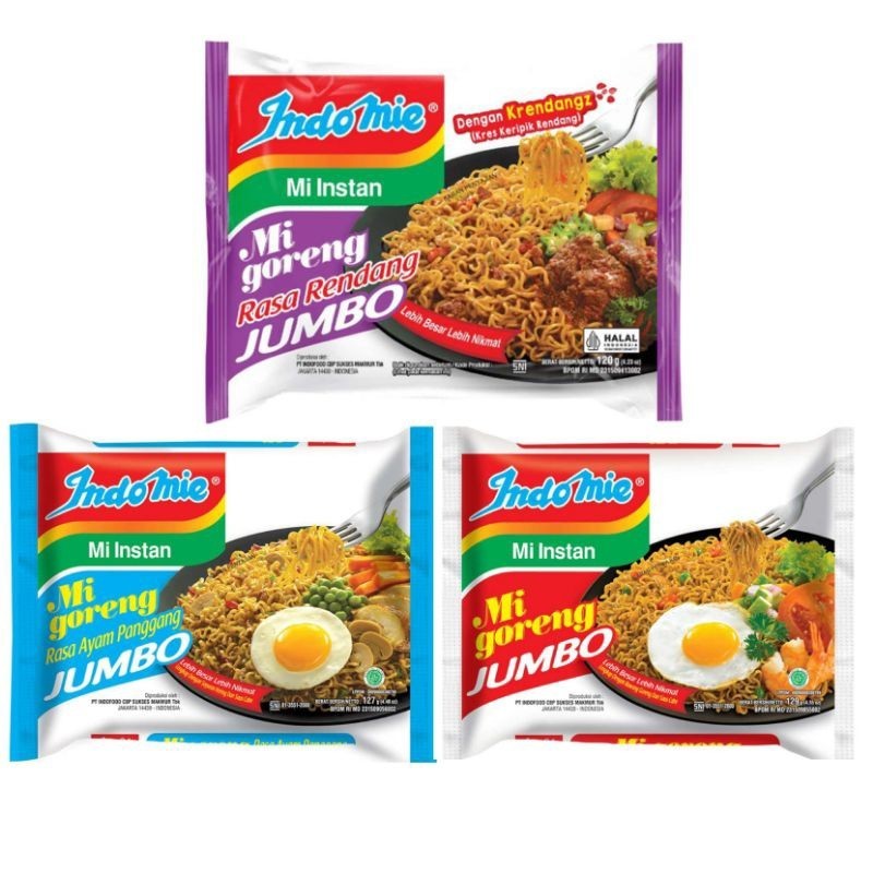 

Indomie Mie Goreng Jumbo | Original Ayam Panggang Rendang