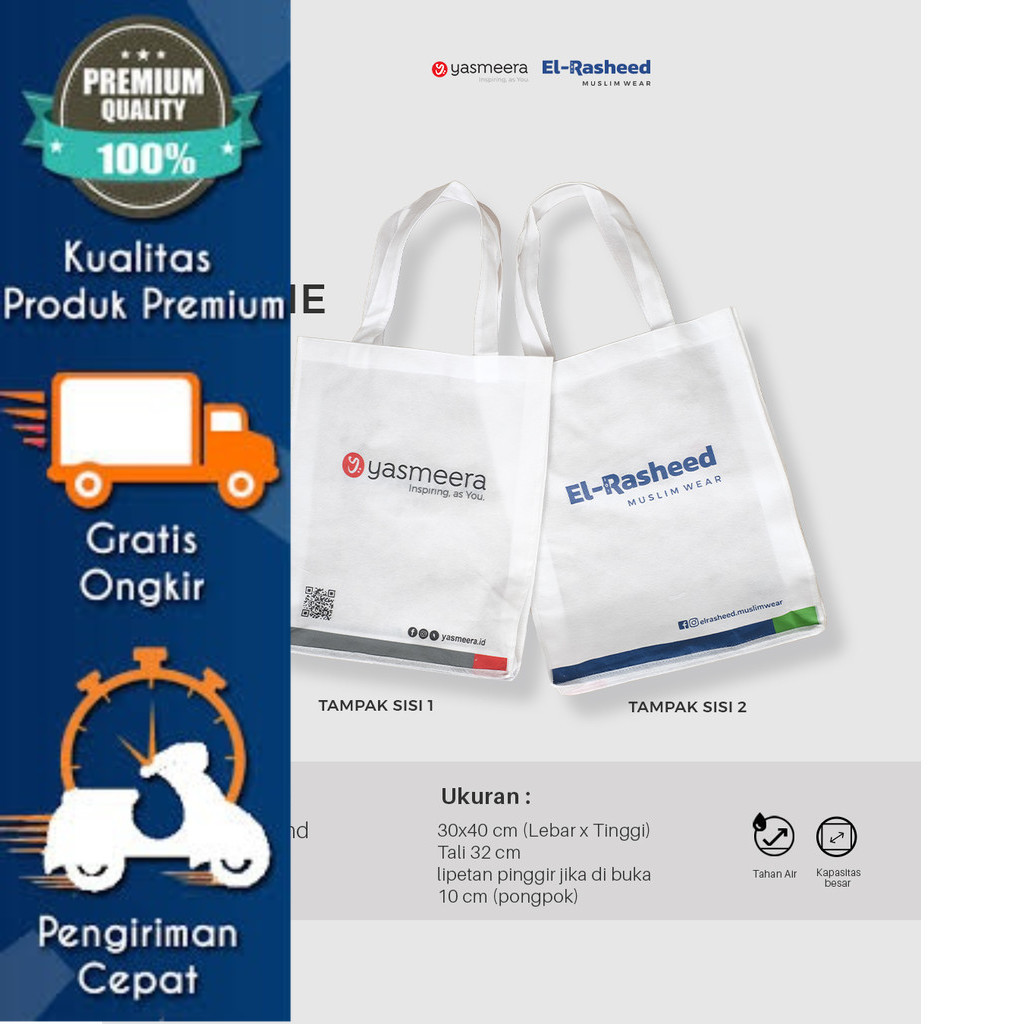 

KekeGrosirJakut | Goodiebag Premium Tebal by Yasmeera / Goodie Bag / Tas Kain