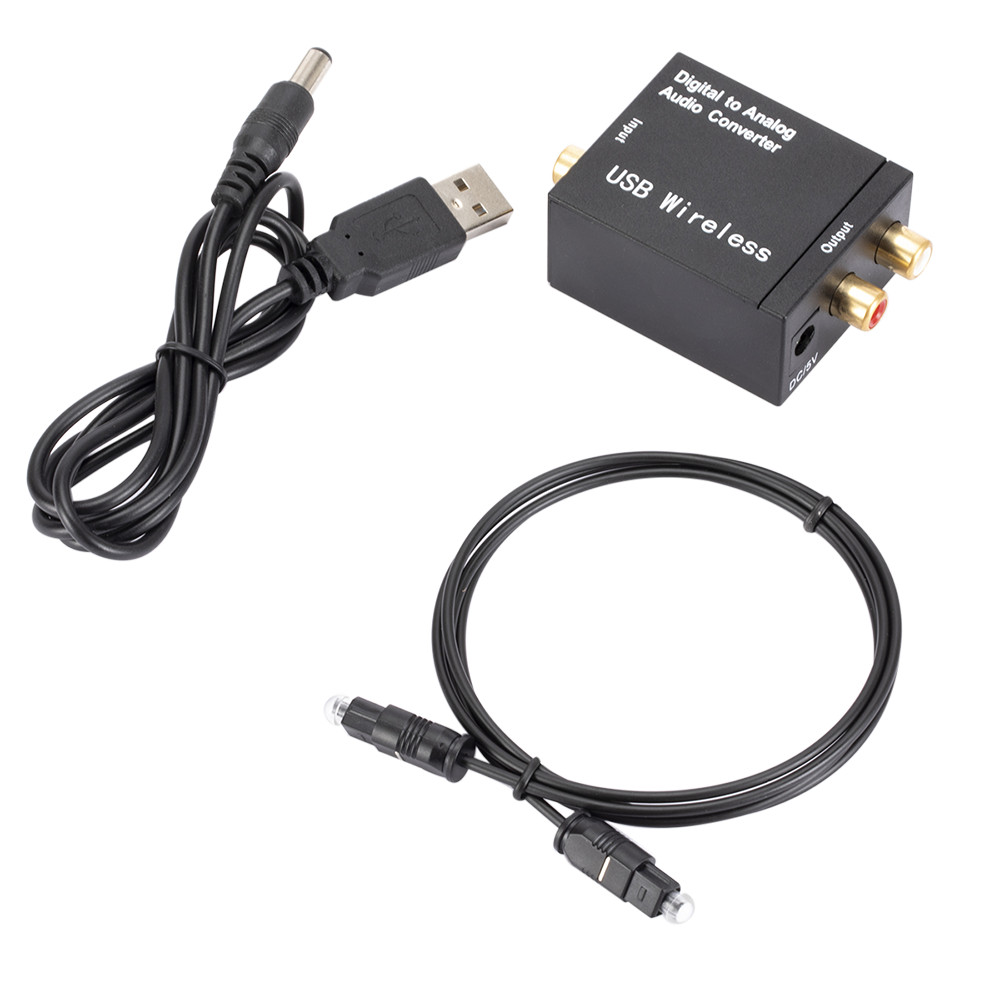 Bluetooth-Compatible Receive Audio Converter Digital Optical Coaxial Digital to Analog Fiber Toslink