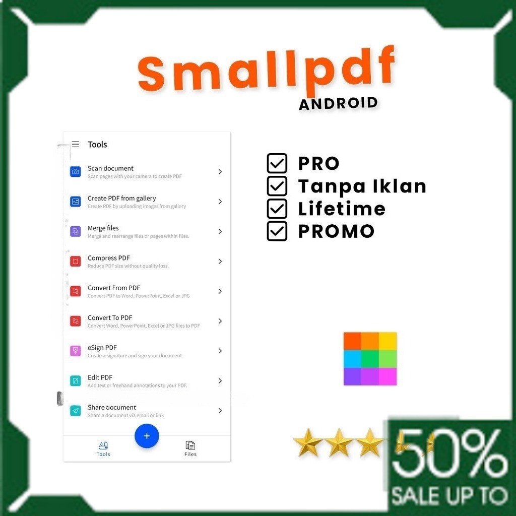Beli 2 Gratis 1 Aplikasi SmallPDF PDF Editor dan Scanner Small PDF Lifetime