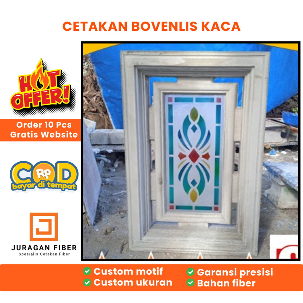 cetakan bovenlis 40 60 kaca