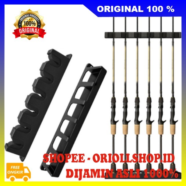 Rak Pancing Dinding Gantungan Pancing Joran Dinding Tempat Pancing Dinding Rak Joran Pancing Dinding