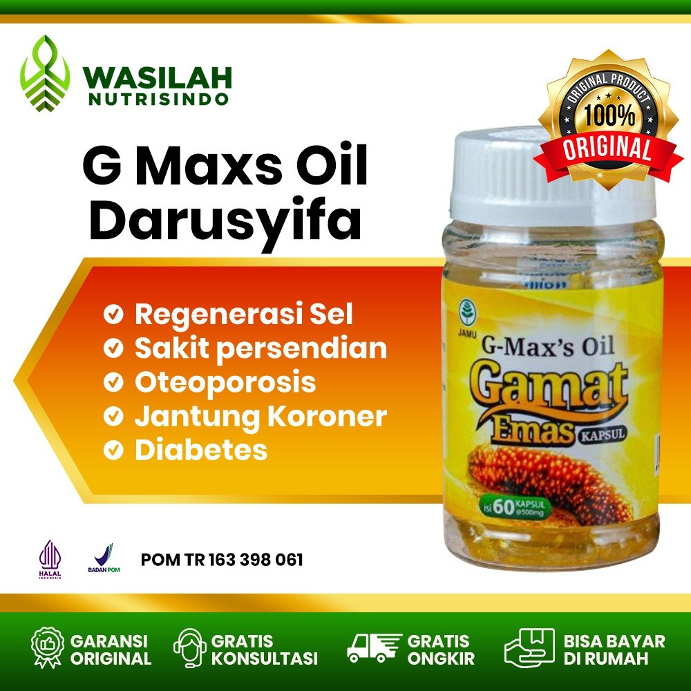 Kapsul Gamat Emas Liquid Oil DARUSYIFA Original Multi Khasiat | Jelly Gamat Gamat Gold ASLI