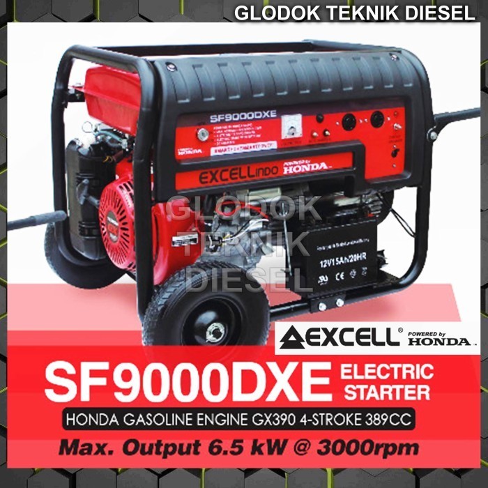 HONDA Genset Generator Bensin 6500 6000 Watt Electric Starter Gasoline
